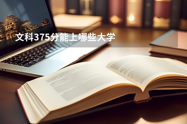 文科375分能上哪些大学