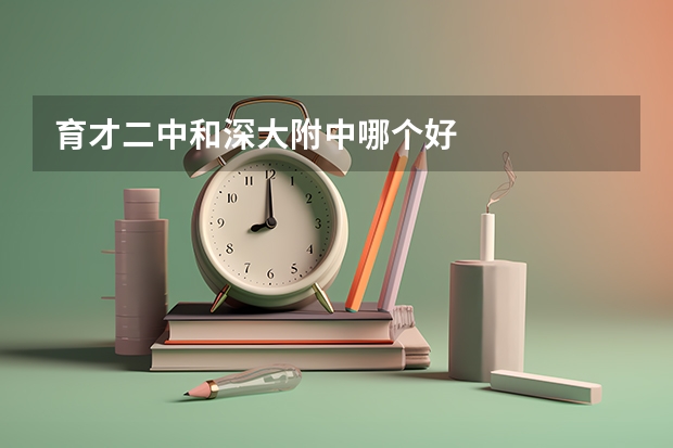 育才二中和深大附中哪个好