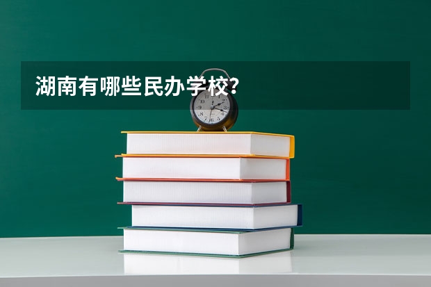 湖南有哪些民办学校?