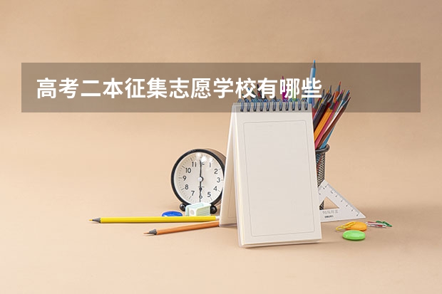 高考二本征集志愿学校有哪些