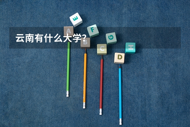 云南有什么大学？