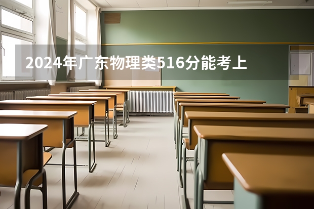 2024年广东物理类516分能考上什么大学?