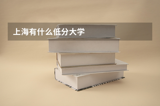 上海有什么低分大学