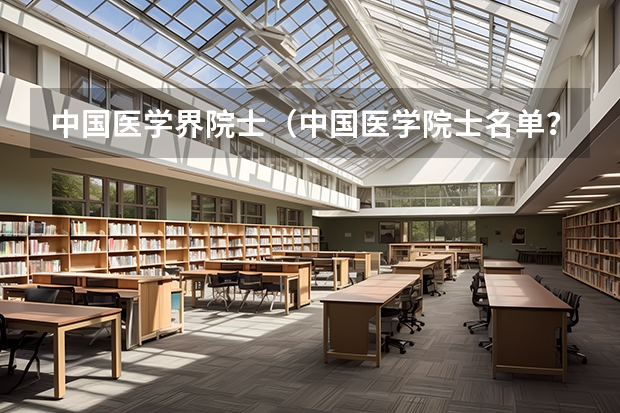 中国医学界院士（中国医学院士名单？）