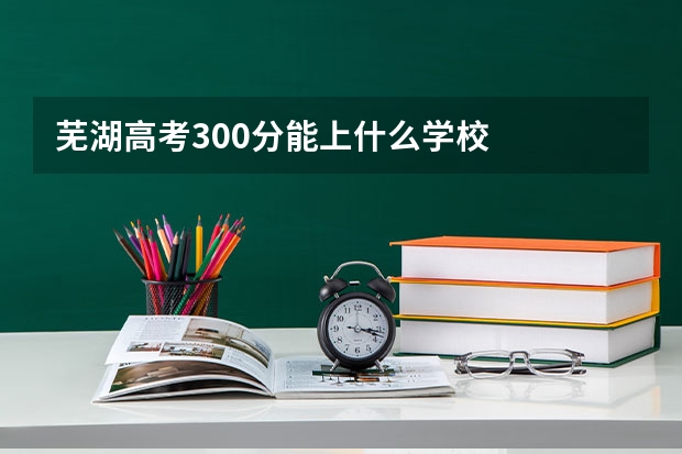 芜湖高考300分能上什么学校