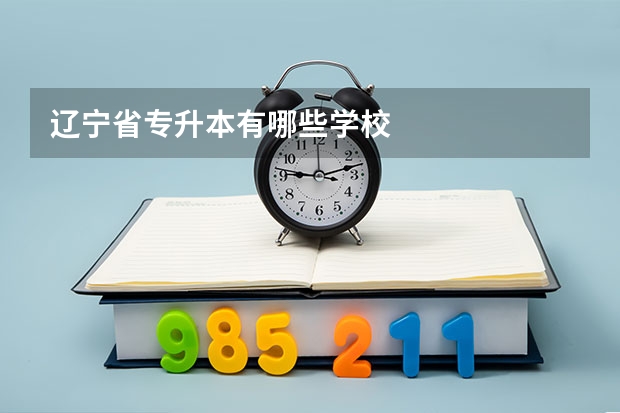 辽宁省专升本有哪些学校