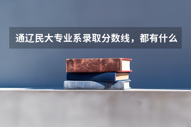 通辽民大专业系录取分数线，都有什么专业，法学？