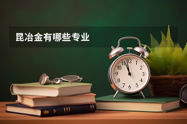 昆冶金有哪些专业