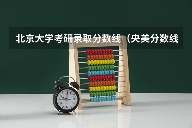 北京大学考研录取分数线（央美分数线）