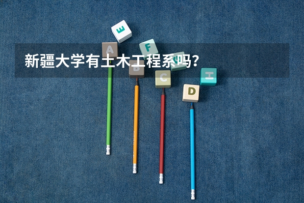 新疆大学有土木工程系吗？