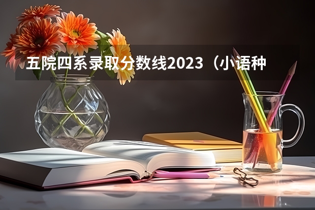 五院四系录取分数线2023（小语种二本大学排名及分数线）