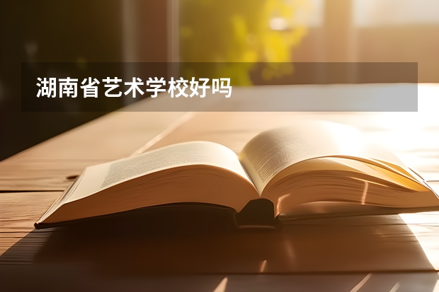 湖南省艺术学校好吗