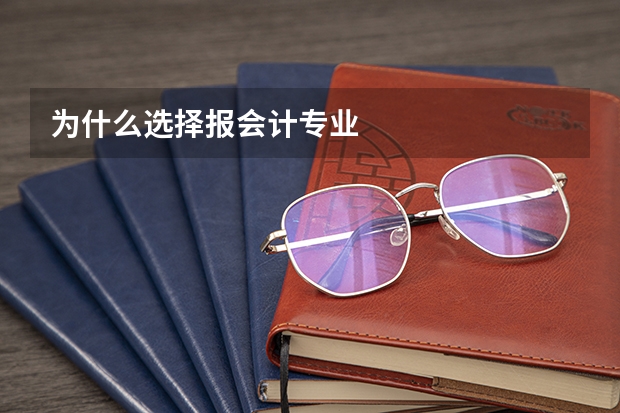 为什么选择报会计专业