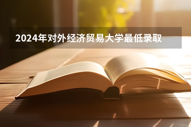 2024年对外经济贸易大学最低录取分数线是多少 北京历年录取分数线