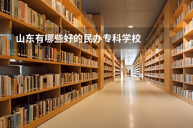 山东有哪些好的民办专科学校
