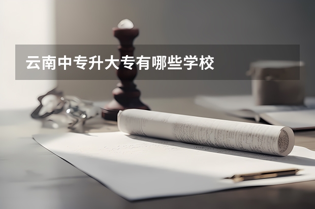 云南中专升大专有哪些学校