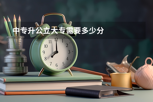 中专升公立大专需要多少分