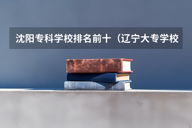 沈阳专科学校排名前十（辽宁大专学校排行榜）