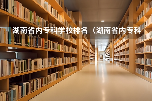 湖南省内专科学校排名（湖南省内专科排名及分数线）