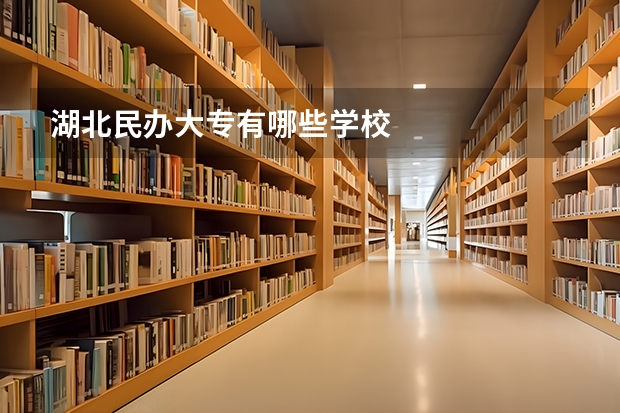 湖北民办大专有哪些学校
