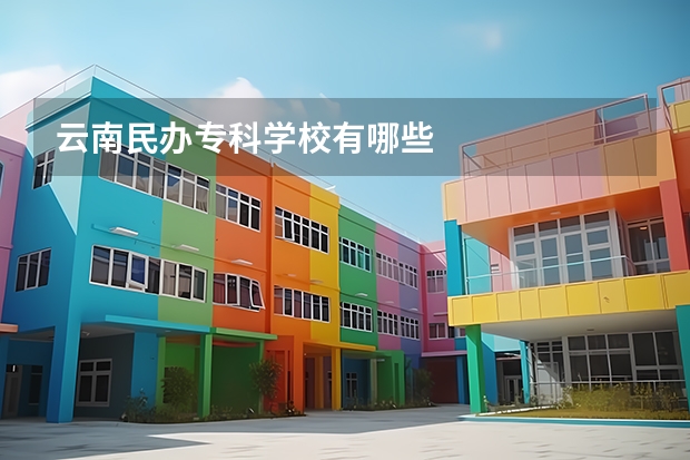 云南民办专科学校有哪些
