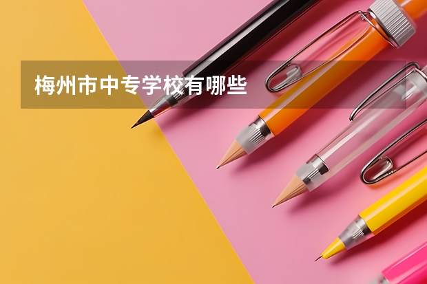 梅州市中专学校有哪些