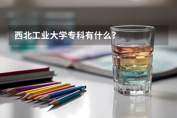 西北工业大学专科有什么?