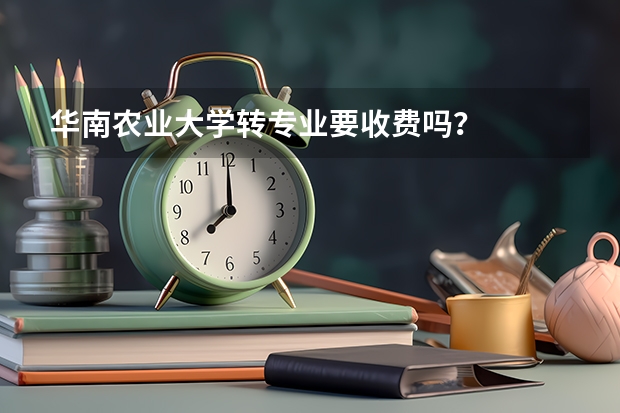 华南农业大学转专业要收费吗？