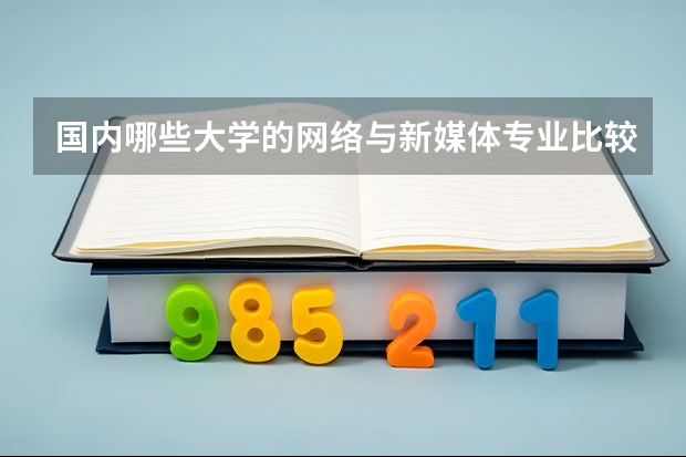 国内哪些大学的网络与新媒体专业比较好？