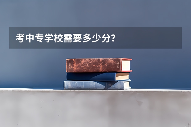 考中专学校需要多少分？