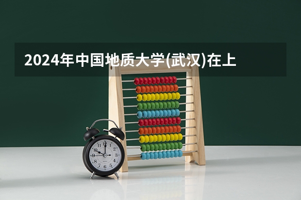 2024年中国地质大学(武汉)在上海招生计划（招生人数）