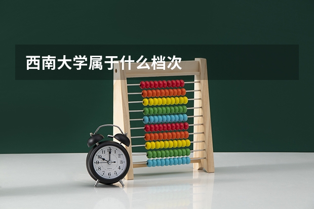 西南大学属于什么档次