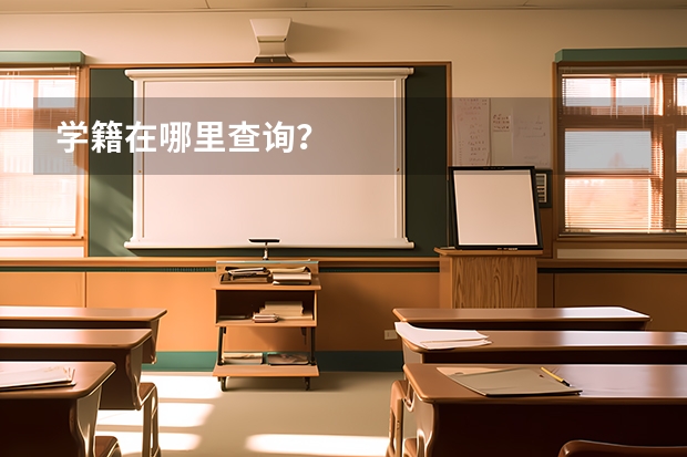 学籍在哪里查询？