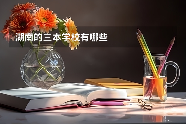 湖南的三本学校有哪些