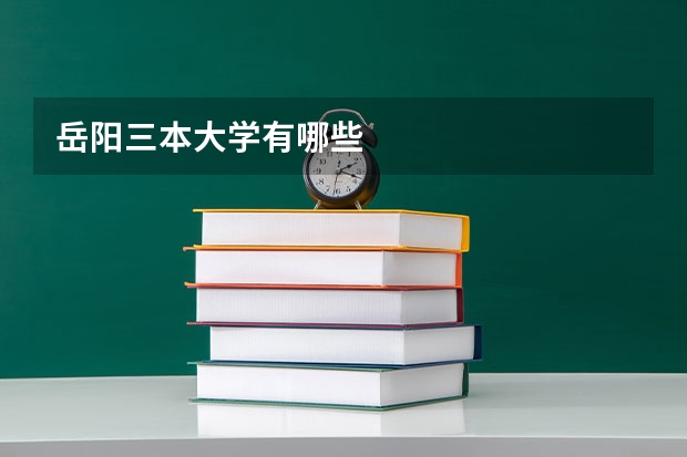 岳阳三本大学有哪些