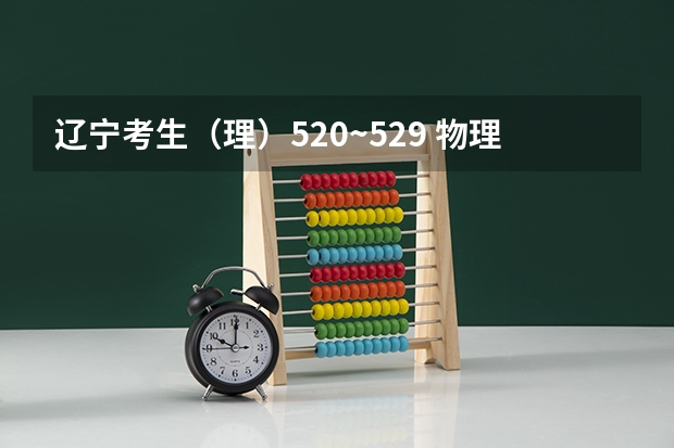 辽宁考生(理)520~529 物理相关的专业哪个大学好?个人喜欢新能源,材料也行,机械也不错。