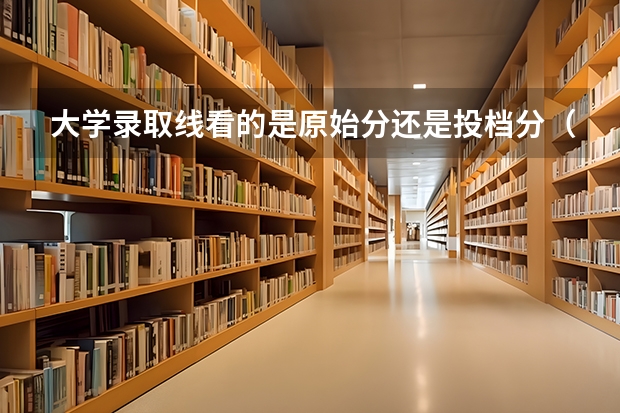 大学录取线看的是原始分还是投档分(河南高考理科位次对应大学)