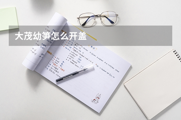 大茂幼笋怎么开盖