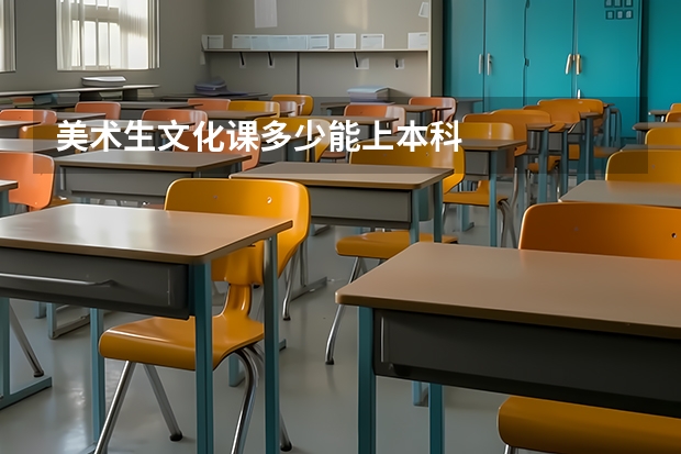 美术生文化课多少能上本科