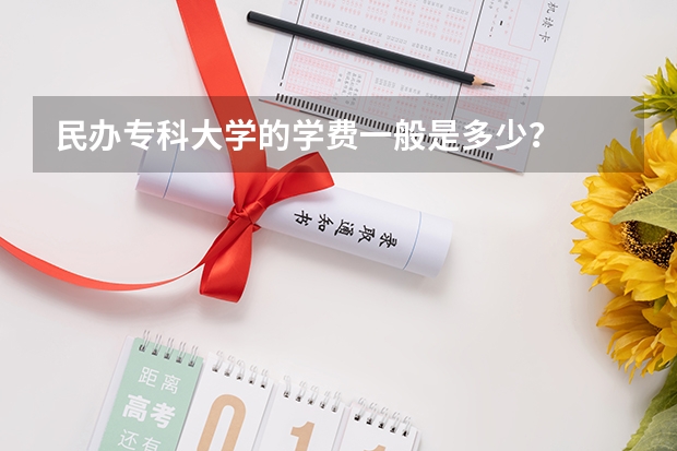 民办专科大学的学费一般是多少？
