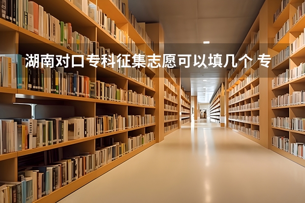 湖南对口专科征集志愿可以填几个 专科一批征集志愿的填报是否影响二批的录取